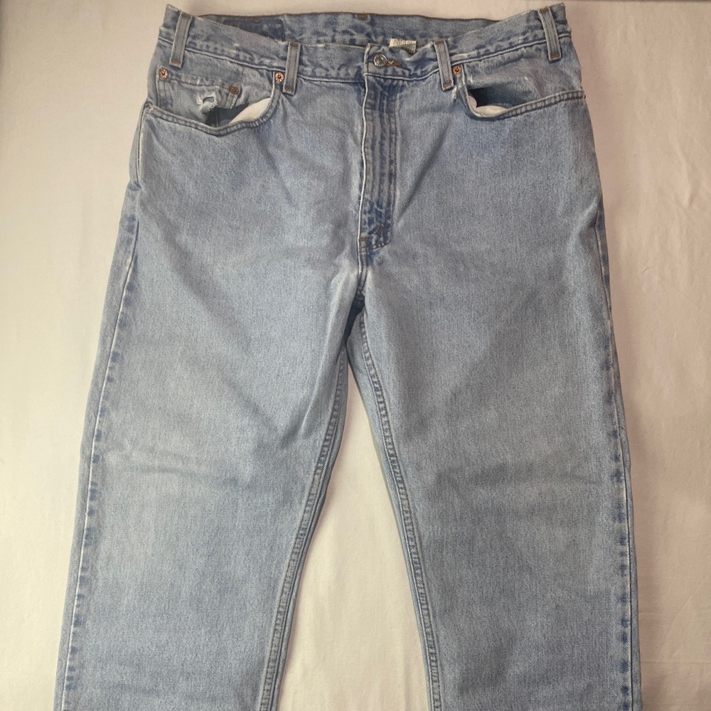 Vintage 90s Levi's 505 Straight Leg Denim Jeans Men's Size 38x30 Regular Fit EUC